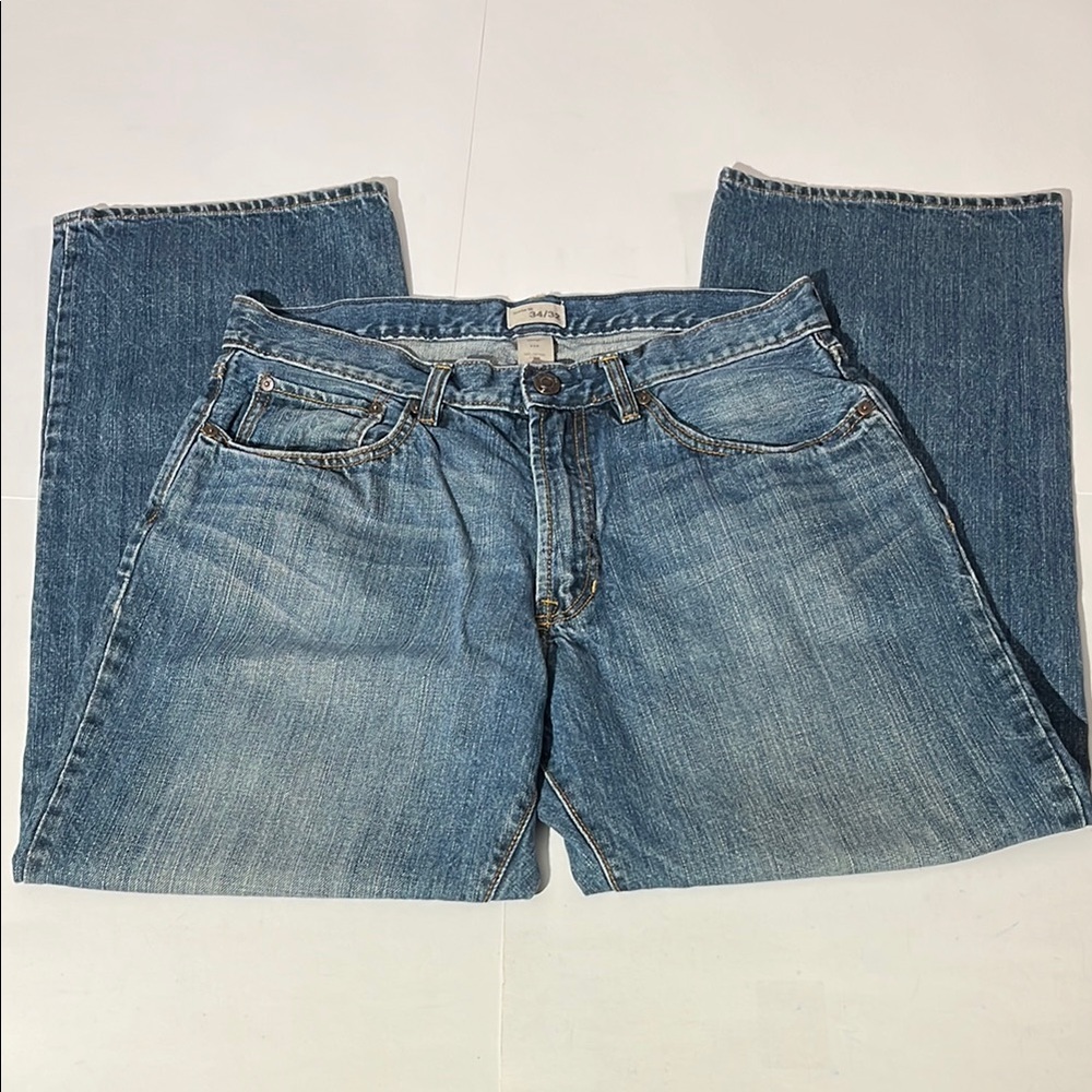 GAP Mens Loose Fit Classic Blue Denim Jeans sz 34x32 medium wash